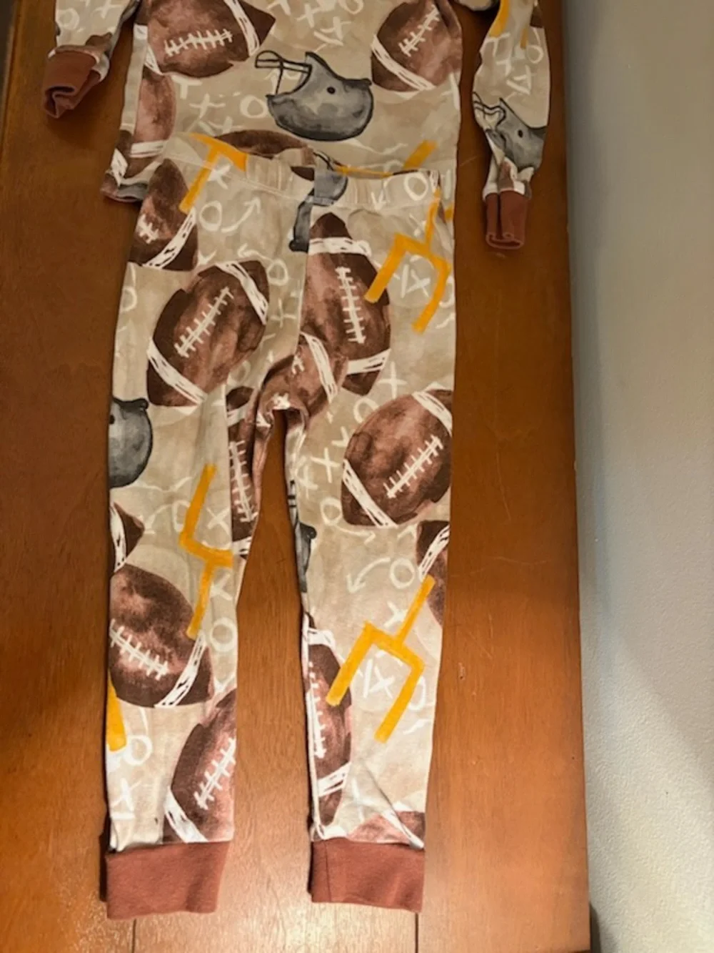 Organic Cotton Football Pajamas